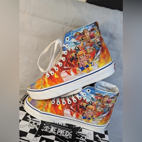 Vans One Piece Punk Hazard Sk8-Hi Sneakers With Box Men's Size 4 Women's 5.5 - Picture 5 of 16